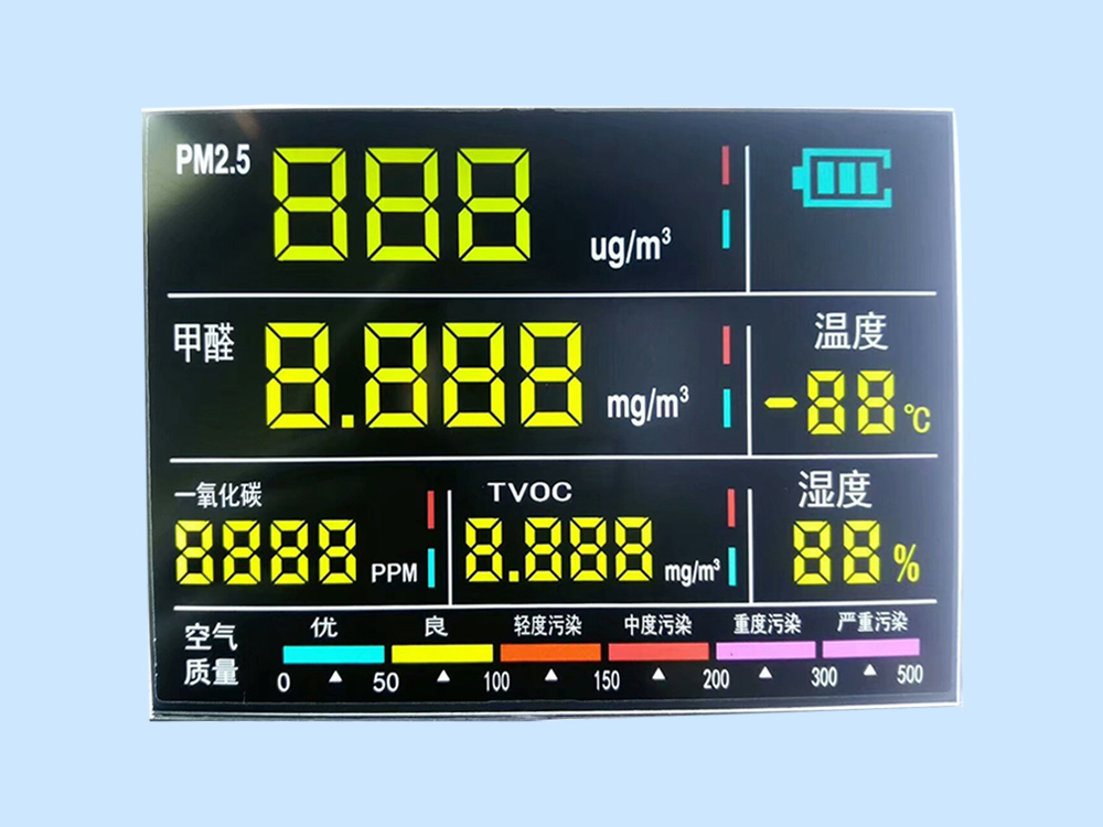 空气质量检测仪显示屏