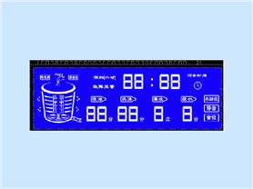 洗衣机控制板液晶屏