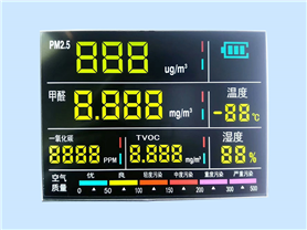 空气质量检测仪显示屏